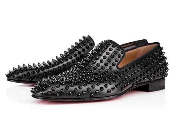 2016-17AW新作クリスチャン ルブタンコピー 大人の格上げローファー Christian Louboutin Dandelion 黒x黒